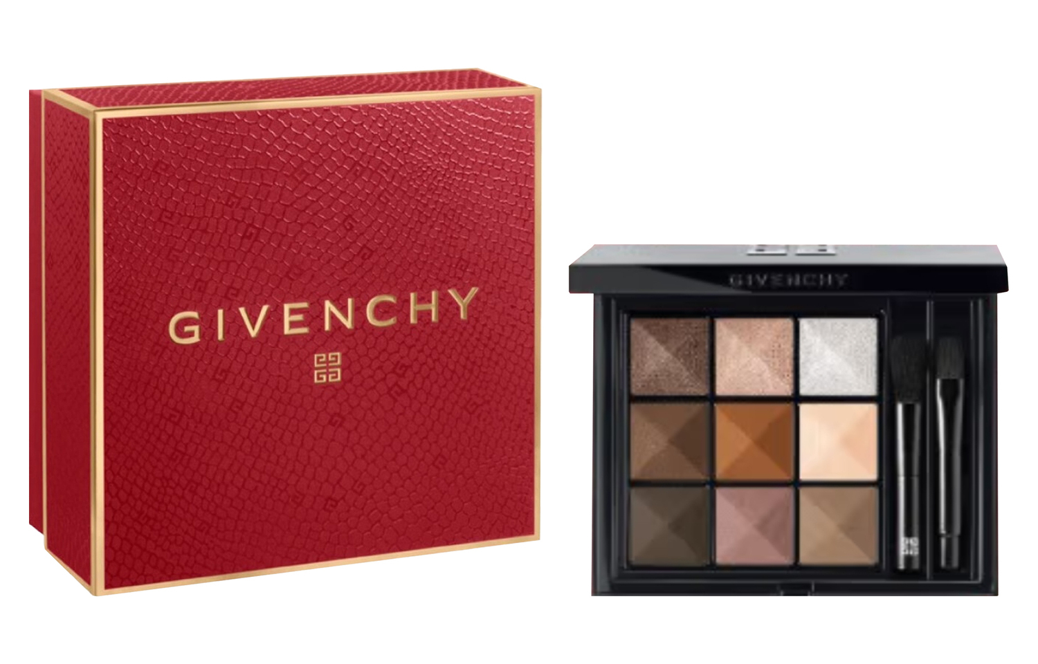 

Ограниченное новогоднее издание теней для век девять цветов легко растушевываются контурирующий усилитель глаз 8г Givenchy
