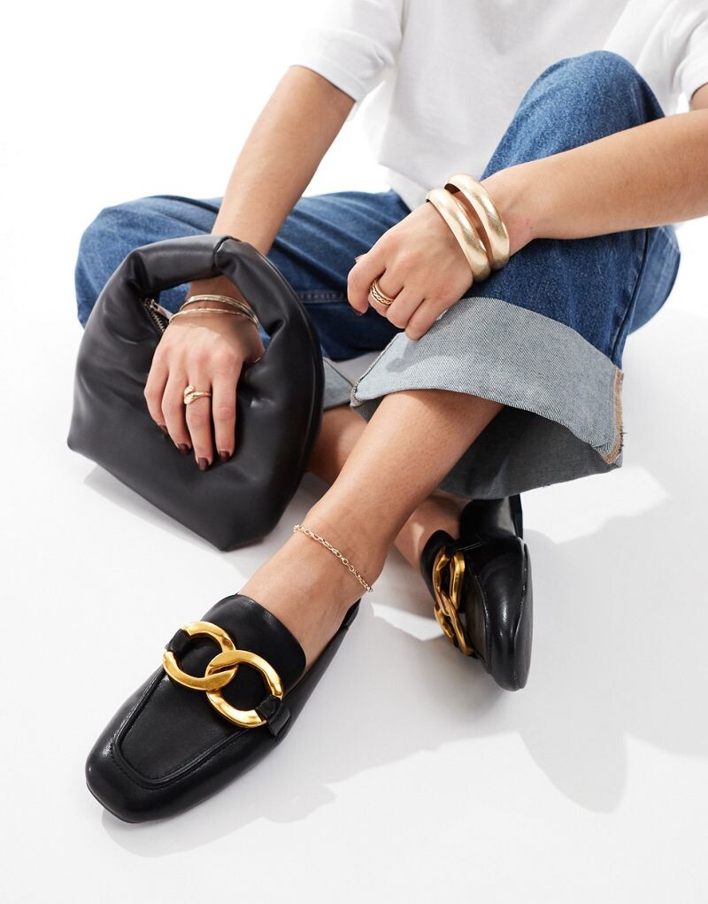 

Черные туфли-лодочки ASOS DESIGN Mia