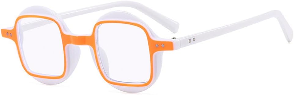 

Женские круглые солнцезащитные очки в стиле ретро-панк с прозрачными градиентными линзами и защитой от УФ-излучения UV400. Мужские солнцезащитные очки с заклепками, двухцветные LANGSER, White Orange