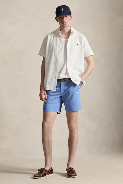 Шорты хлопковые Chino Polo Ralph Lauren, синий — фото 3