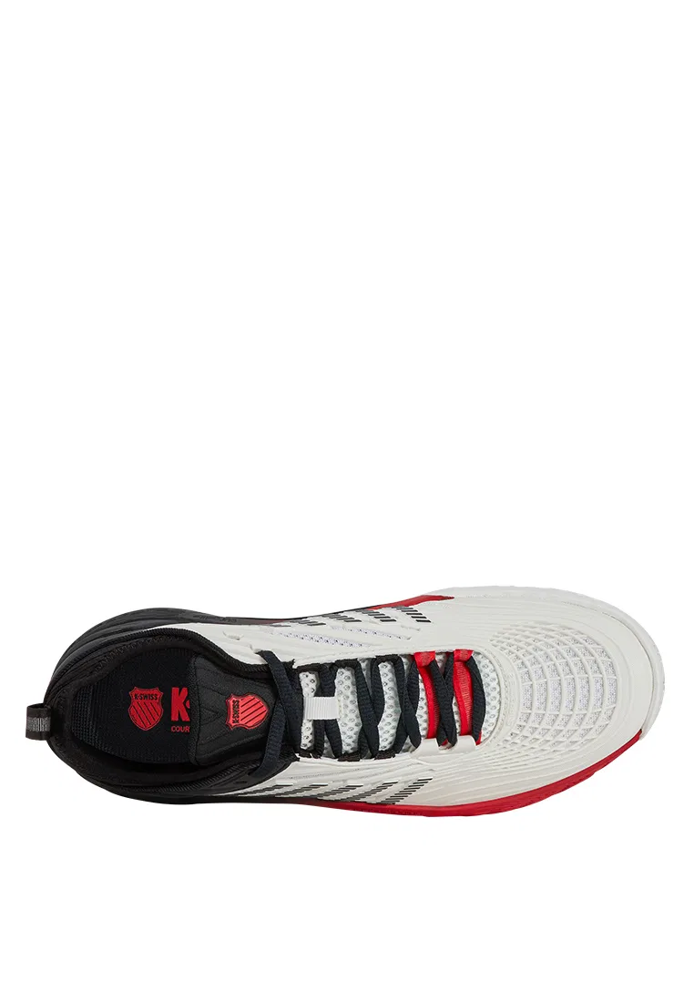 Мужские теннисные кроссовки Hypercourt Supreme 2, Puma K-Swiss, белый/черный/красный — фото 3