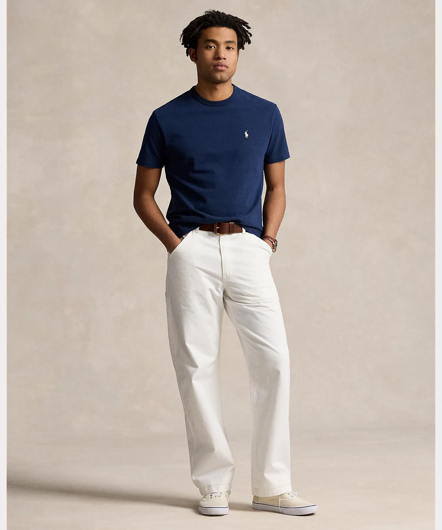 Мужская футболка POLO RALPH LAUREN Классическая с коротким рукавом — фото 3