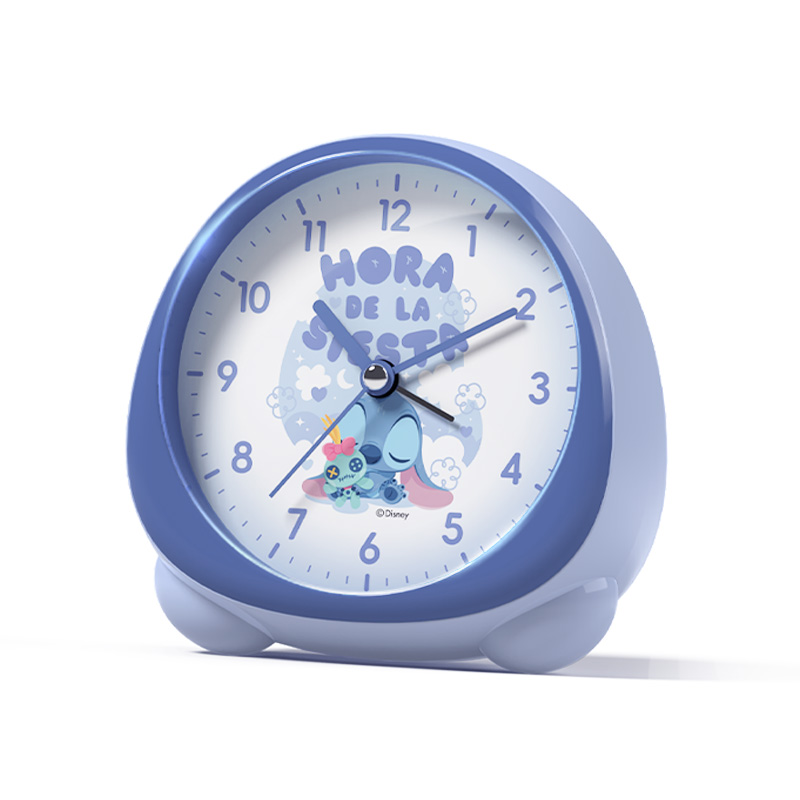 

Disney Часы Stitch Series Sweeping Seconds Movement ABS Alarm Clock Unisex Blue