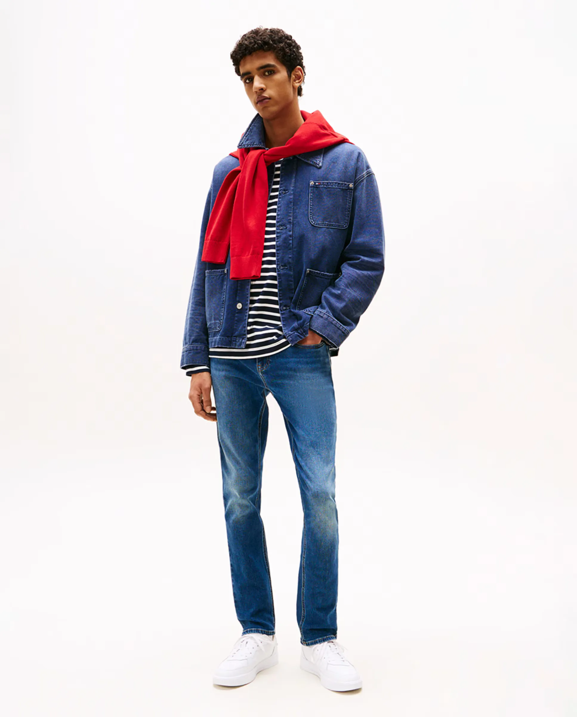 

Мужские джинсы SCANTON slim fit с заниженной посадкой Tommy Jeans, синий
