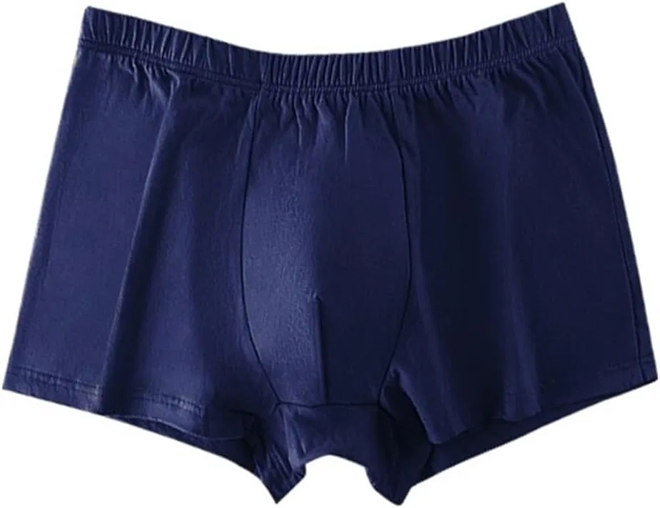 Боксеры хлопковые, свободные, Dark Blue