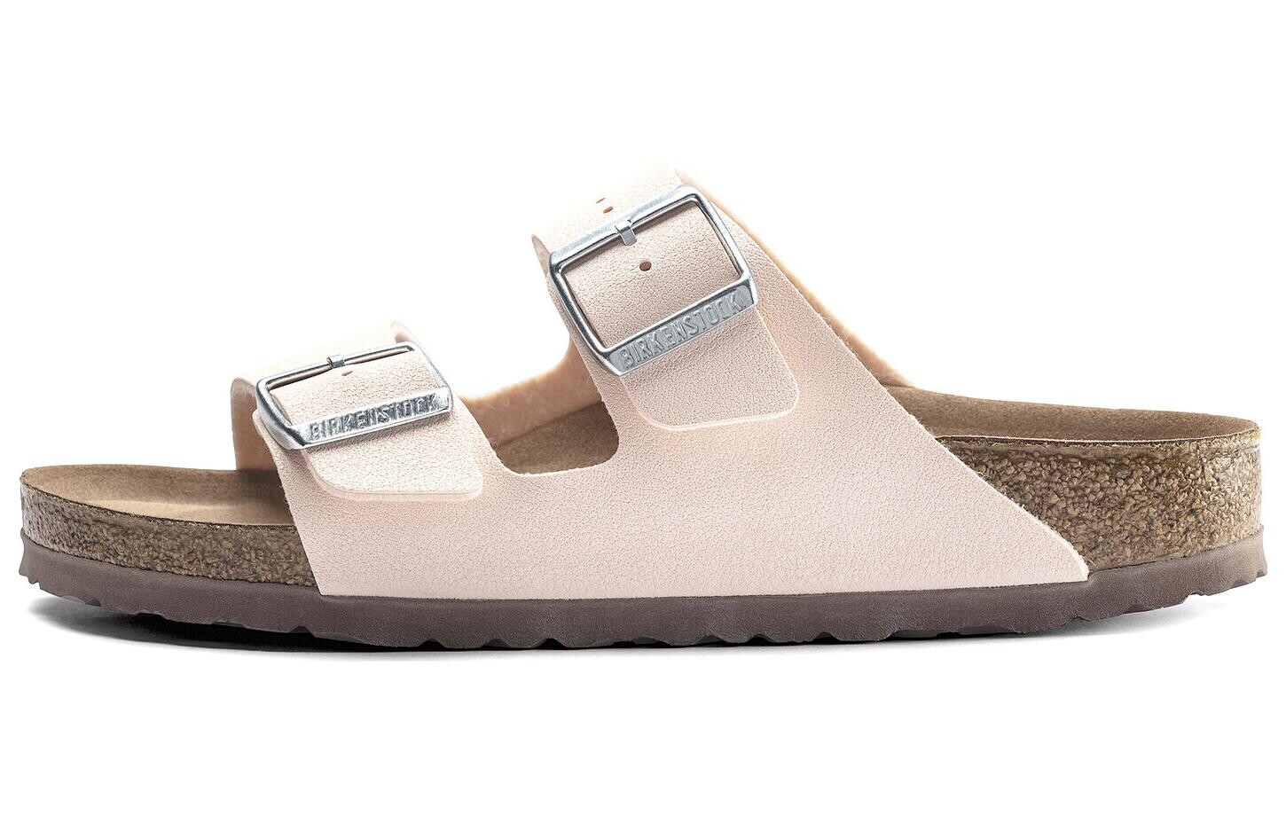 

Сандалии с пряжками и застежкой-молнией Birkenstock, светло-розовый
