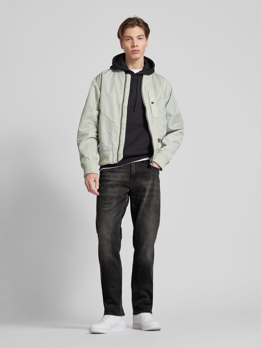 

Джинсы прямого кроя с 5 карманами, модель «Mosa» G-Star Raw, черный