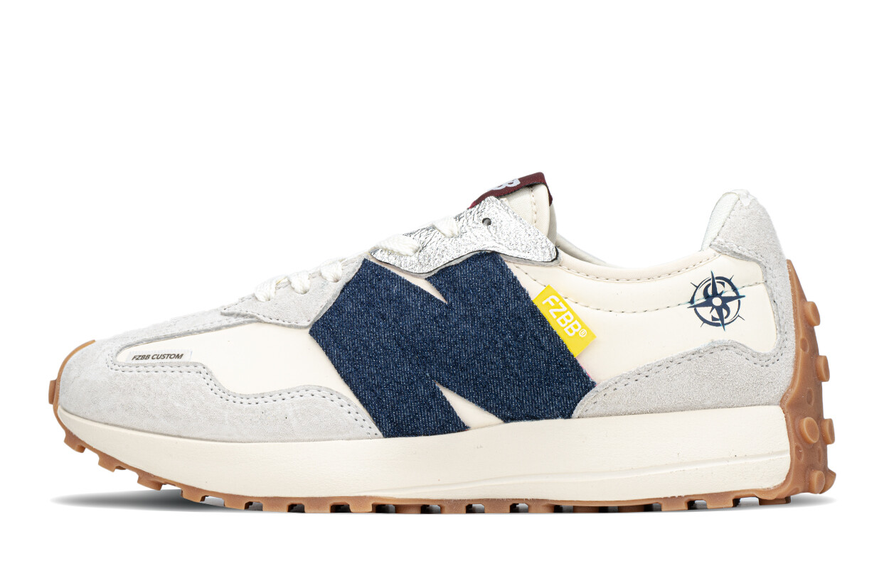 

Кроссовки женские NB 327 с низким верхом серо-синие New Balance