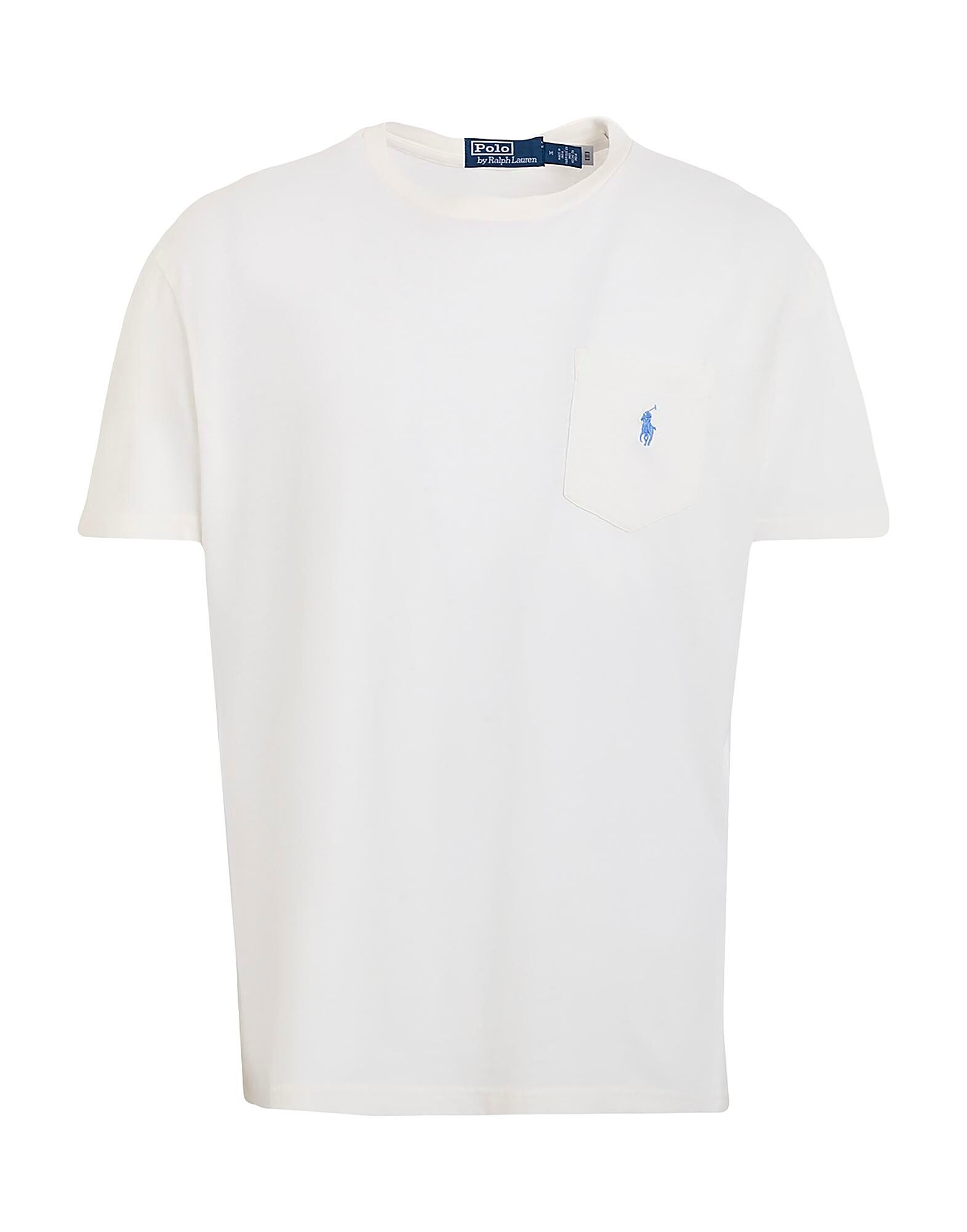 

Классическая футболка из хлопка и льна с карманами Polo Ralph Lauren, белый