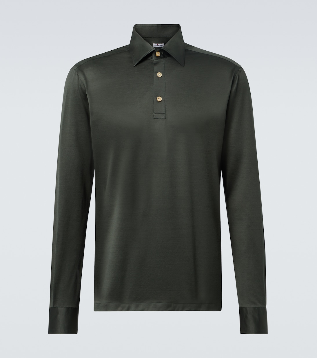 

Хлопковая поло Kiton, зеленый