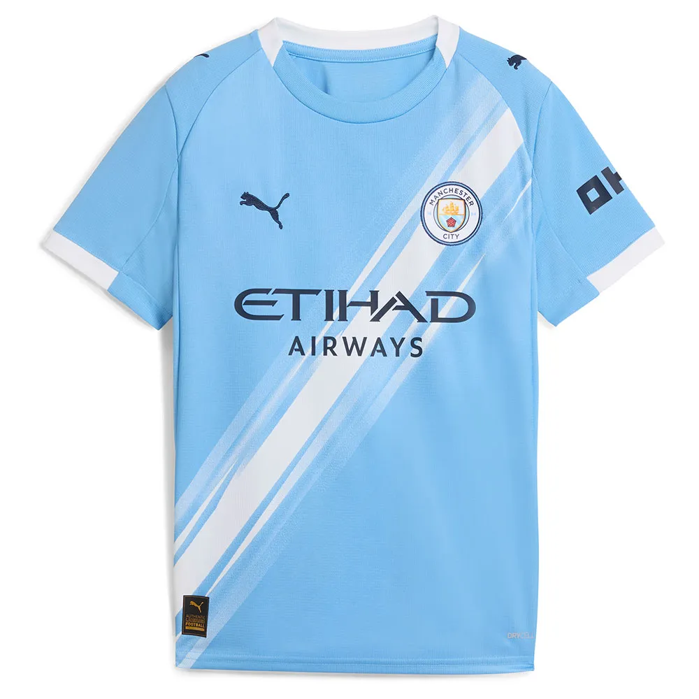 

Футболка с коротким рукавом Puma Manchester City FC 25/26 Replica home junior, синий