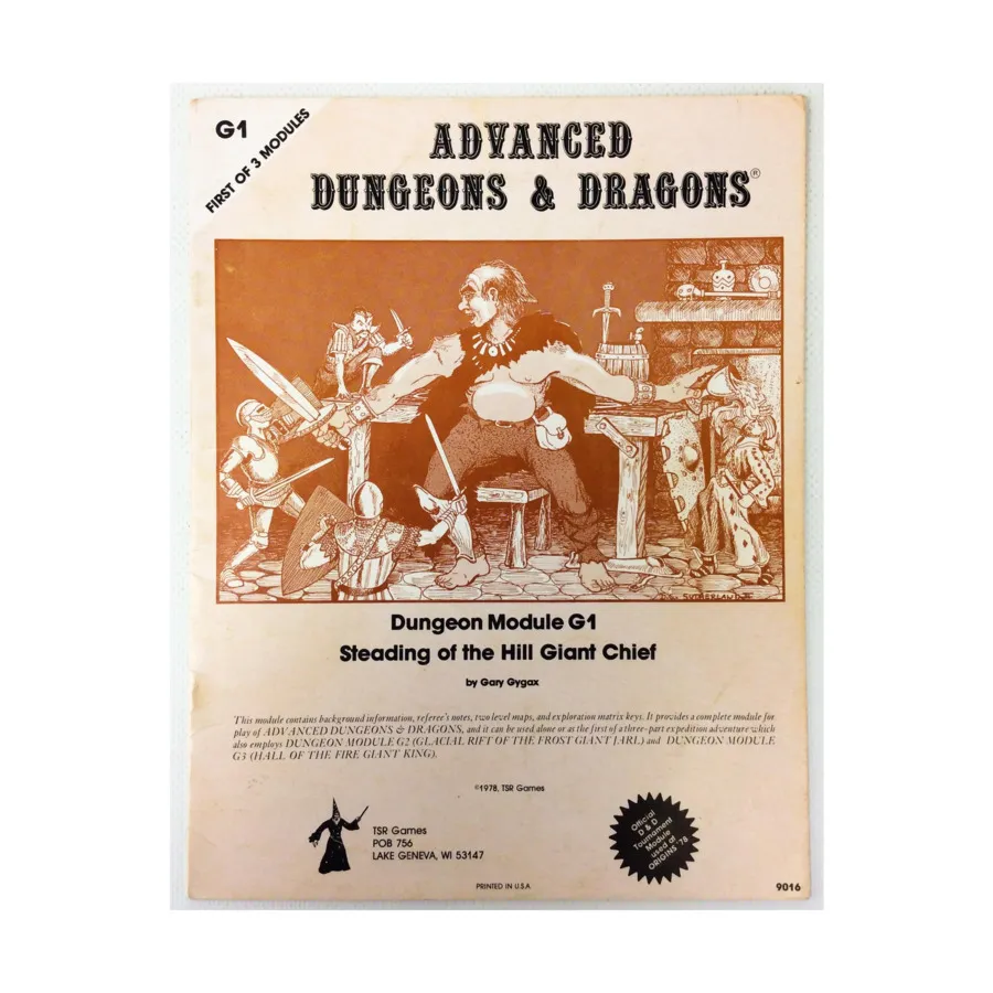 

Модуль Steading of the Hill Giant Chief (2nd Printing), Advanced Dungeons & Dragons (1st Edition) - Modules & Adventures - D, G & Q Series