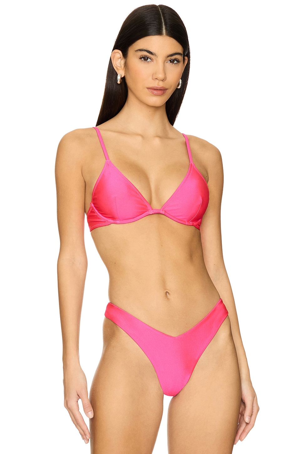 

Топ бикини с косточками в виде треугольника Kulani Kinis, posh pink