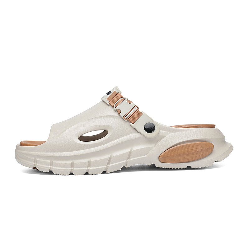 

NANJIREN Пляжные сандалии мужские черно-серые бежево-коричневые, цвет Beige Brown