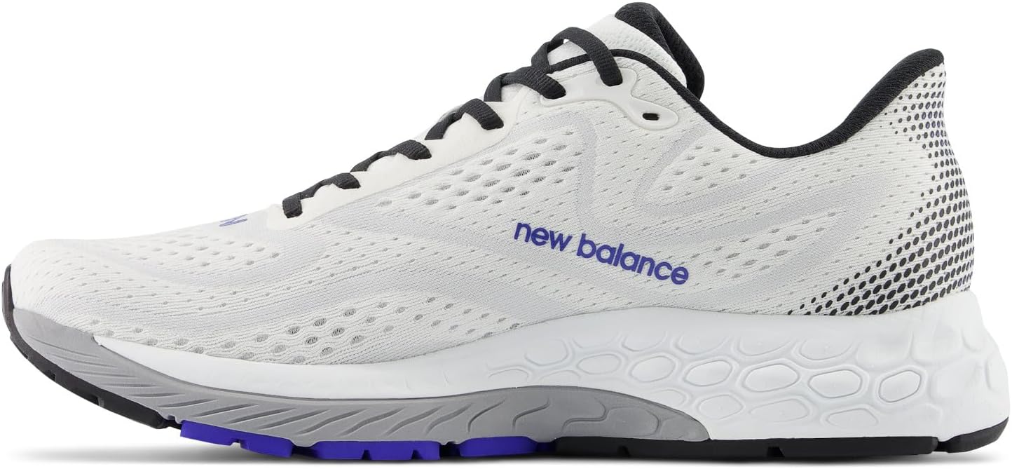 Мужские кроссовки для бега New Balance Fresh Foam X 880 V13, белый/черный — фото 4
