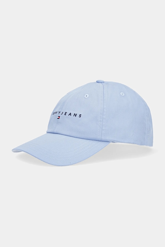 

Хлопковая кепка с козырьком Tommy Jeans, синий