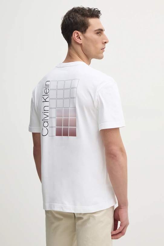 

Хлопковая футболка Calvin Klein, белый