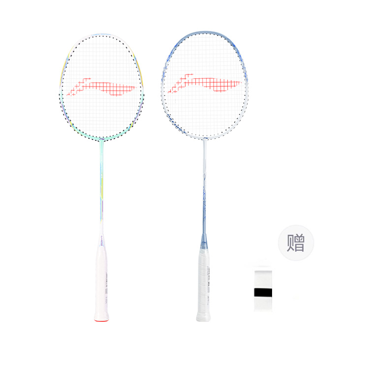 

LINING Полноуглеродная ракетка для бадминтона, тип Control, универсальная, для защиты, продвинутый уровень, 675 мм, Cyan+Light Blue