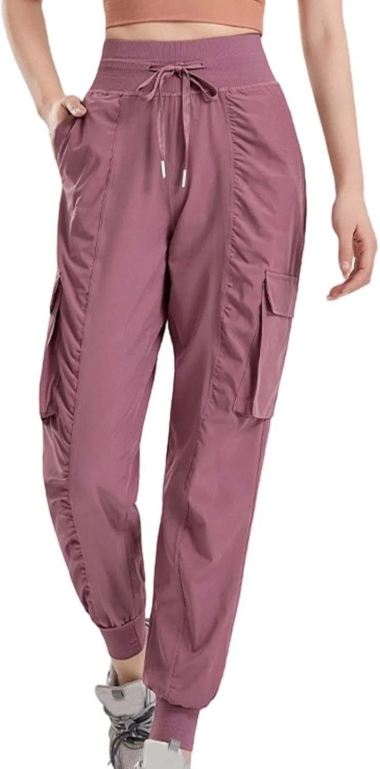 Женские брюки для йоги с карманами, Light Purple