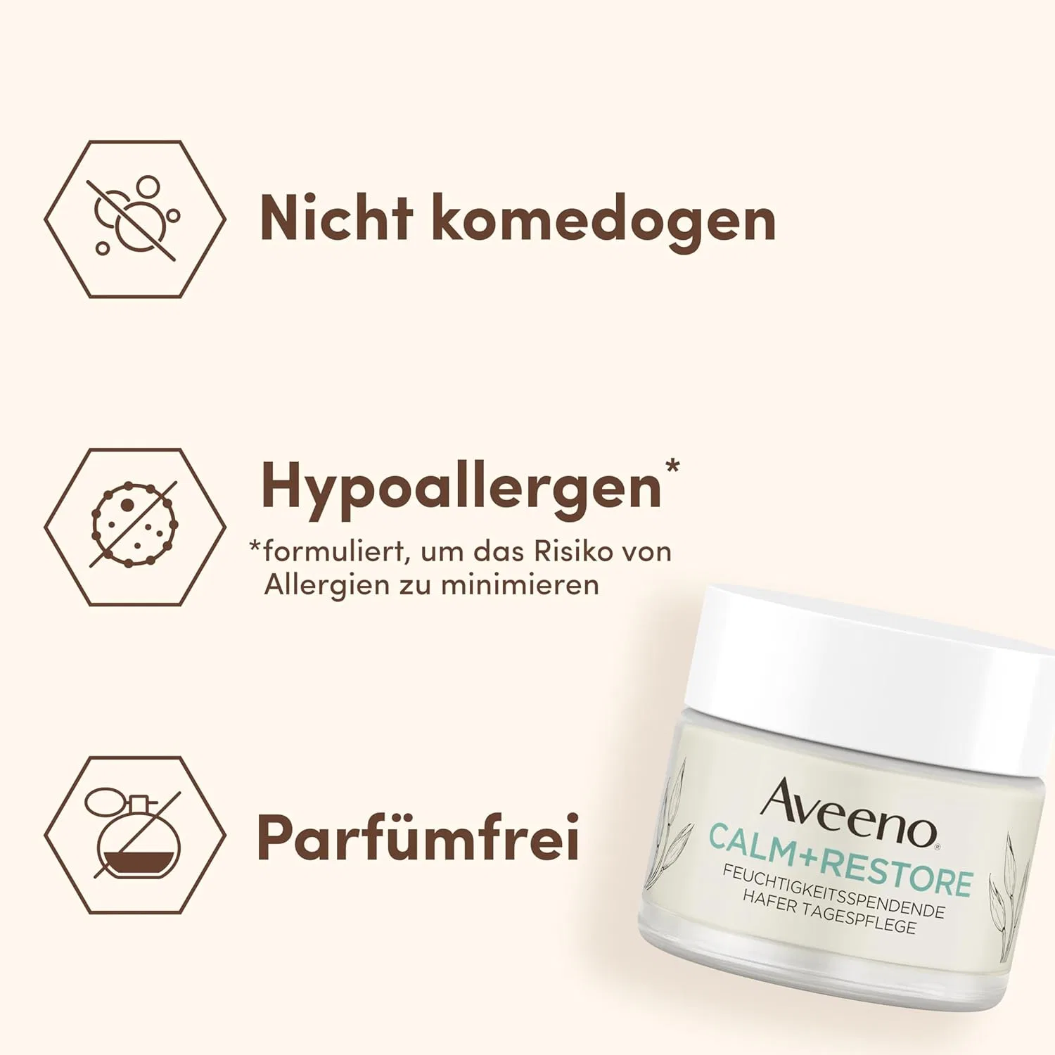 Крем для лица Aveeno — Дневной CALM+RESTORE с пребиотическим овсом, 50 мл — фото 4