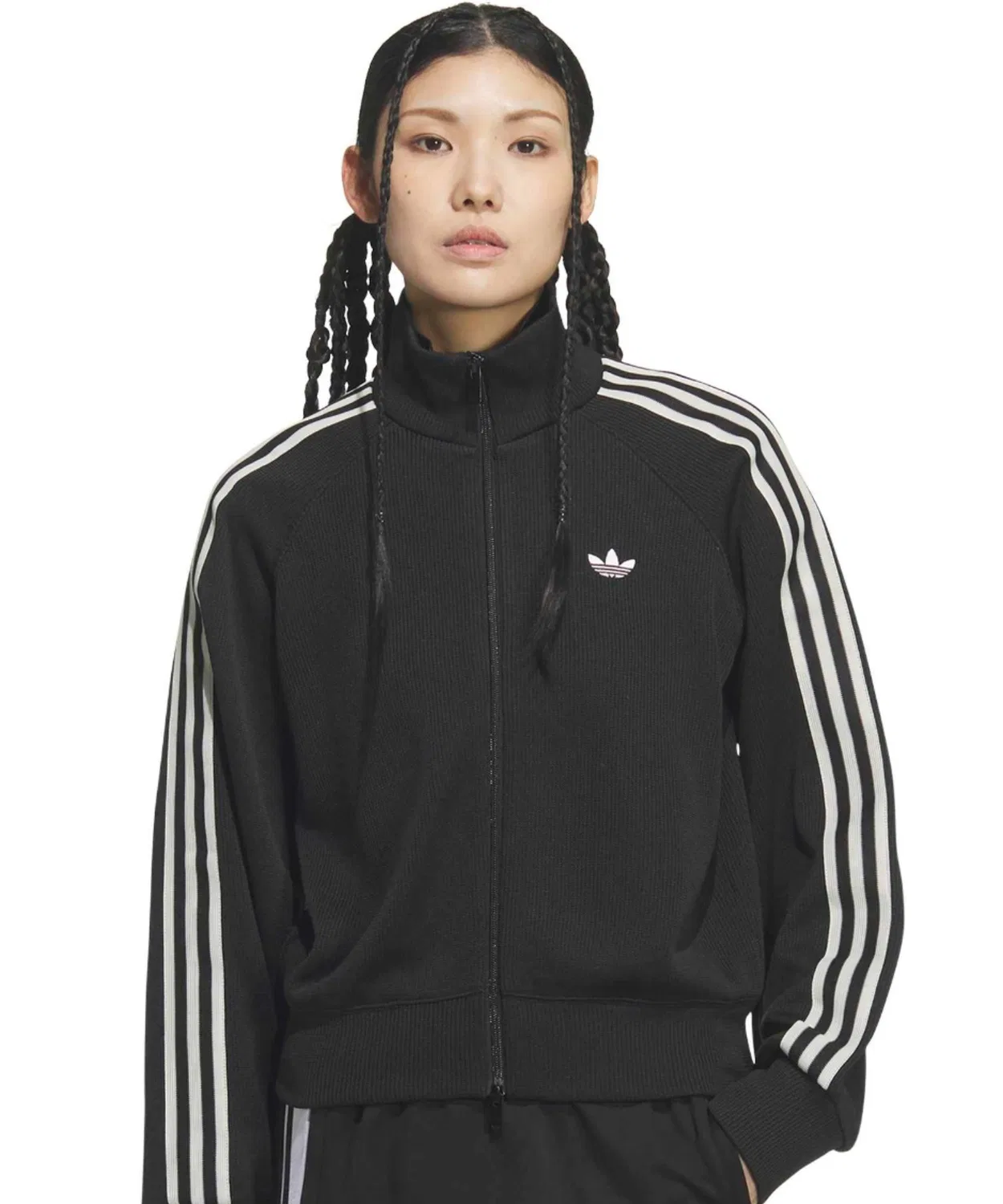 Толстовка трикотажная Adidas Knit Balloon Track Top, чёрная