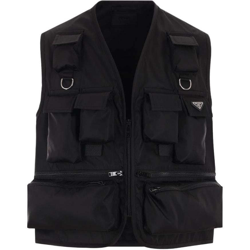 

Prada Женский жилет, черные, с V-образным вырезом, средней толщины, другие