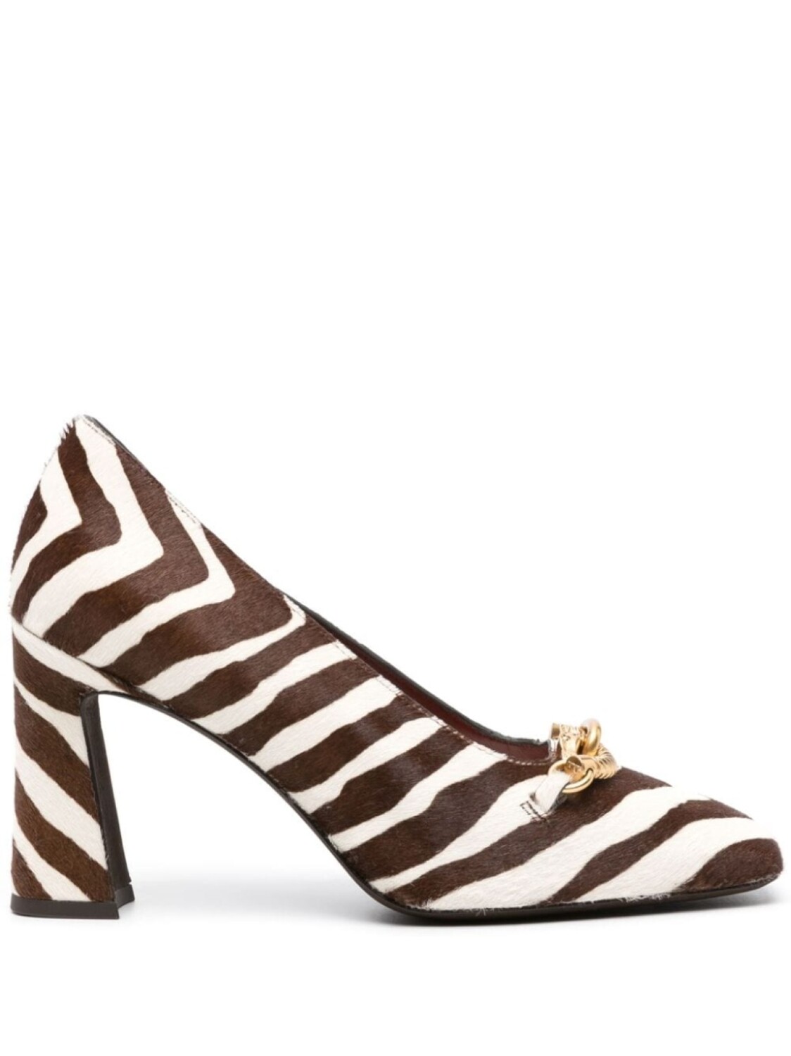 

Tory Burch туфли Jessa 90 с зебровым узором, коричневый