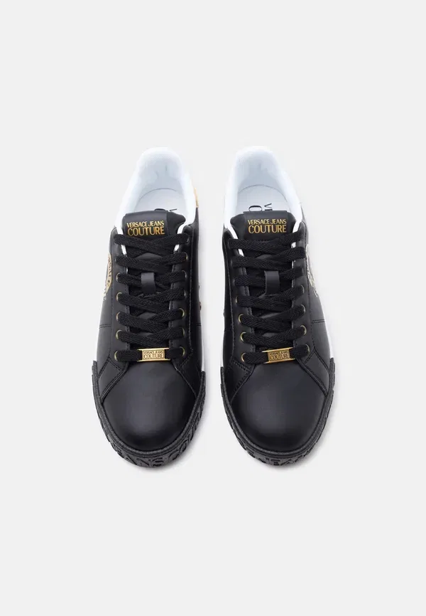 Кроссовки Versace Jeans Couture Fondo court trainers, черно-золотистый — фото 4