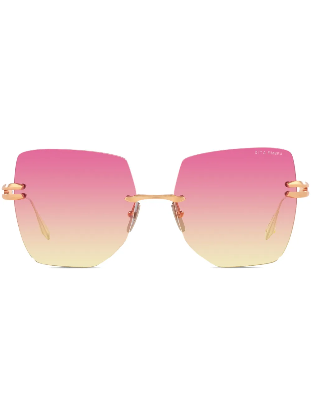 

Солнцезащитные очки Embra с эффектом градиента Dita Eyewear, золотой