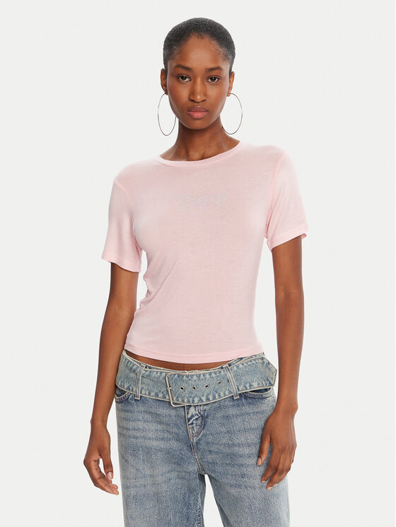 

Футболка slim fit Sheer JCWCT225301 Juicy Couture, розовый