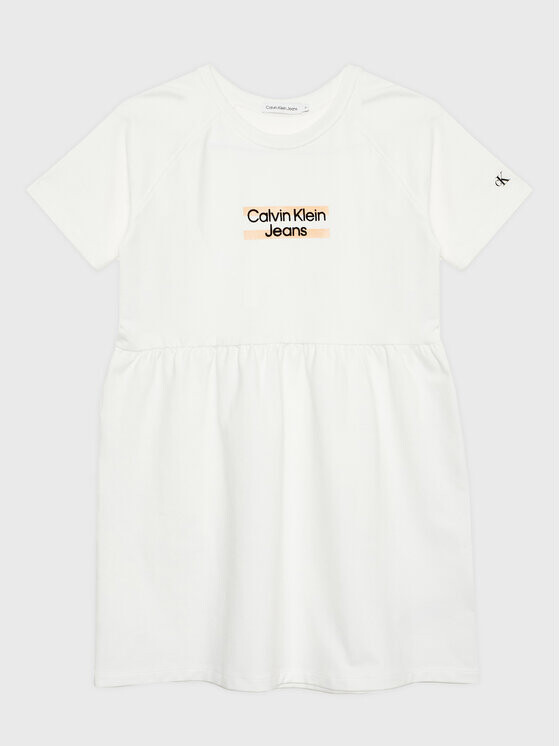 

Платье на каждый день, стандартного кроя Calvin Klein, белый