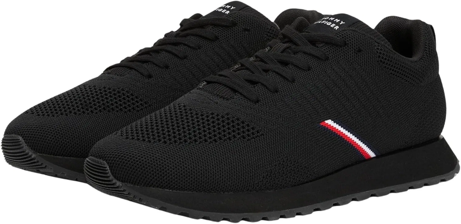 Мужские низкие кроссовки Tommy Hilfiger New Runner Eva Corpo Knit Fm0fm05648, Black — фото 3