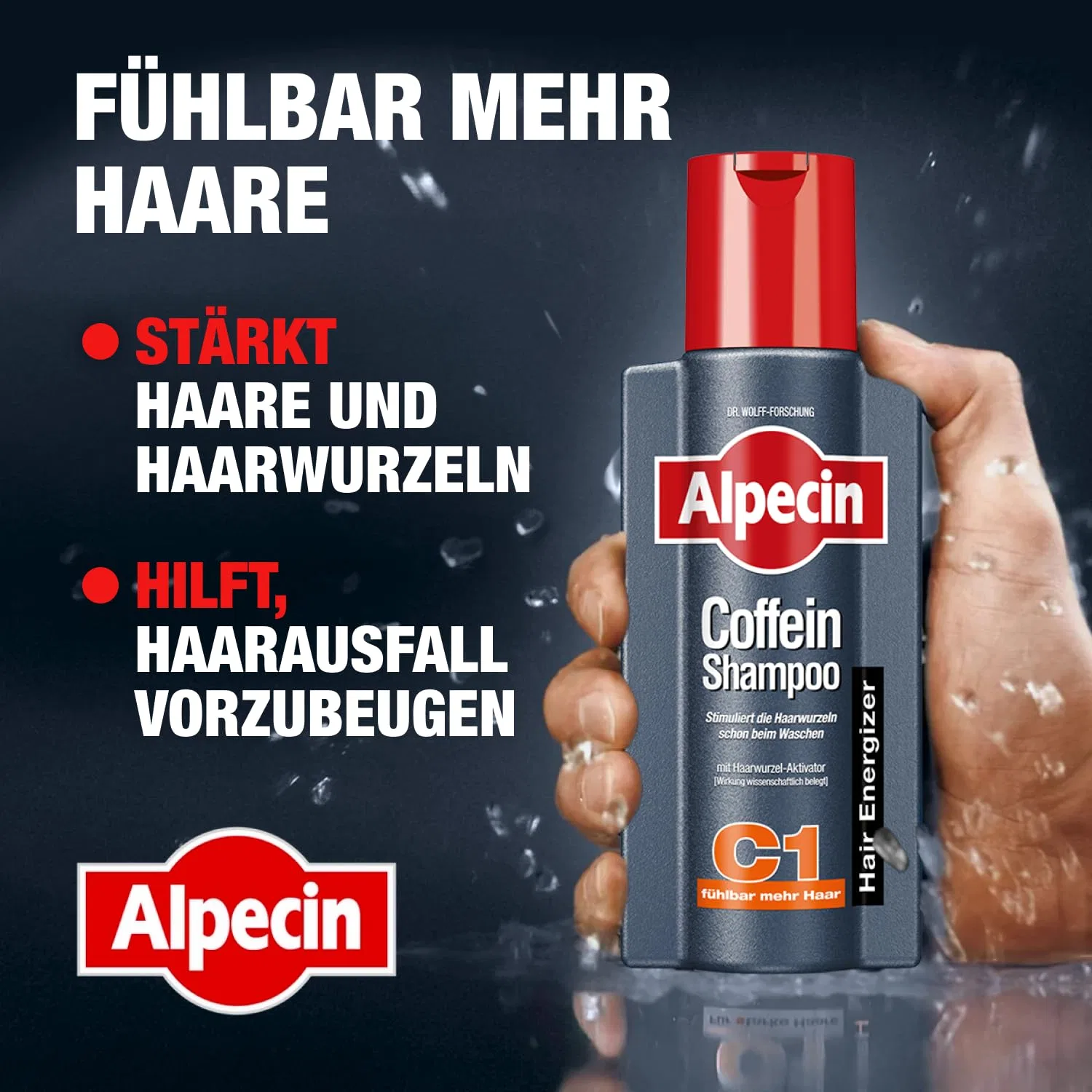 Кофеиновый шампунь C1 от Alpecin, 2 x 600 мл Alpecin — фото 2