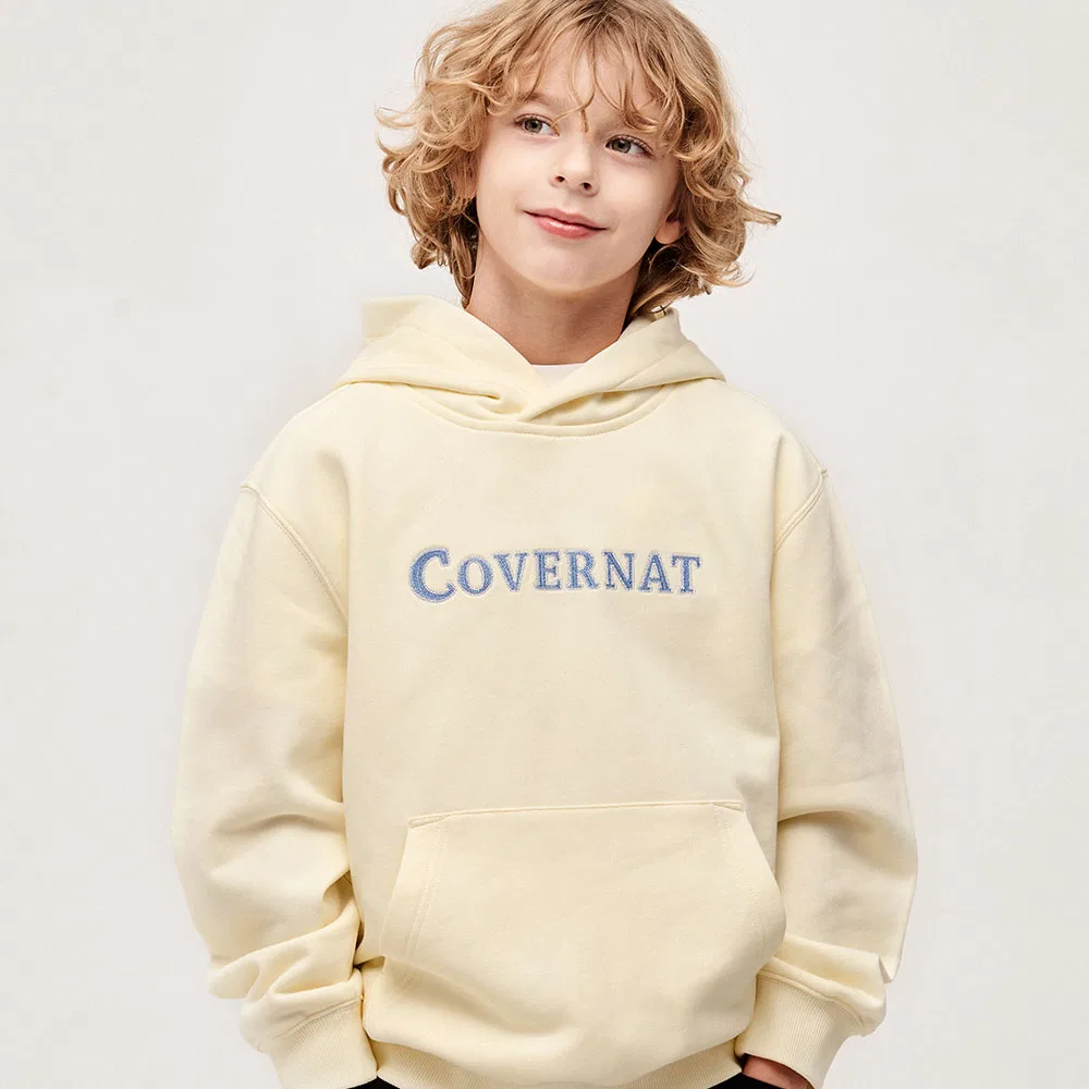 Детское худи Wordmark лаймовое от Covernat Kids