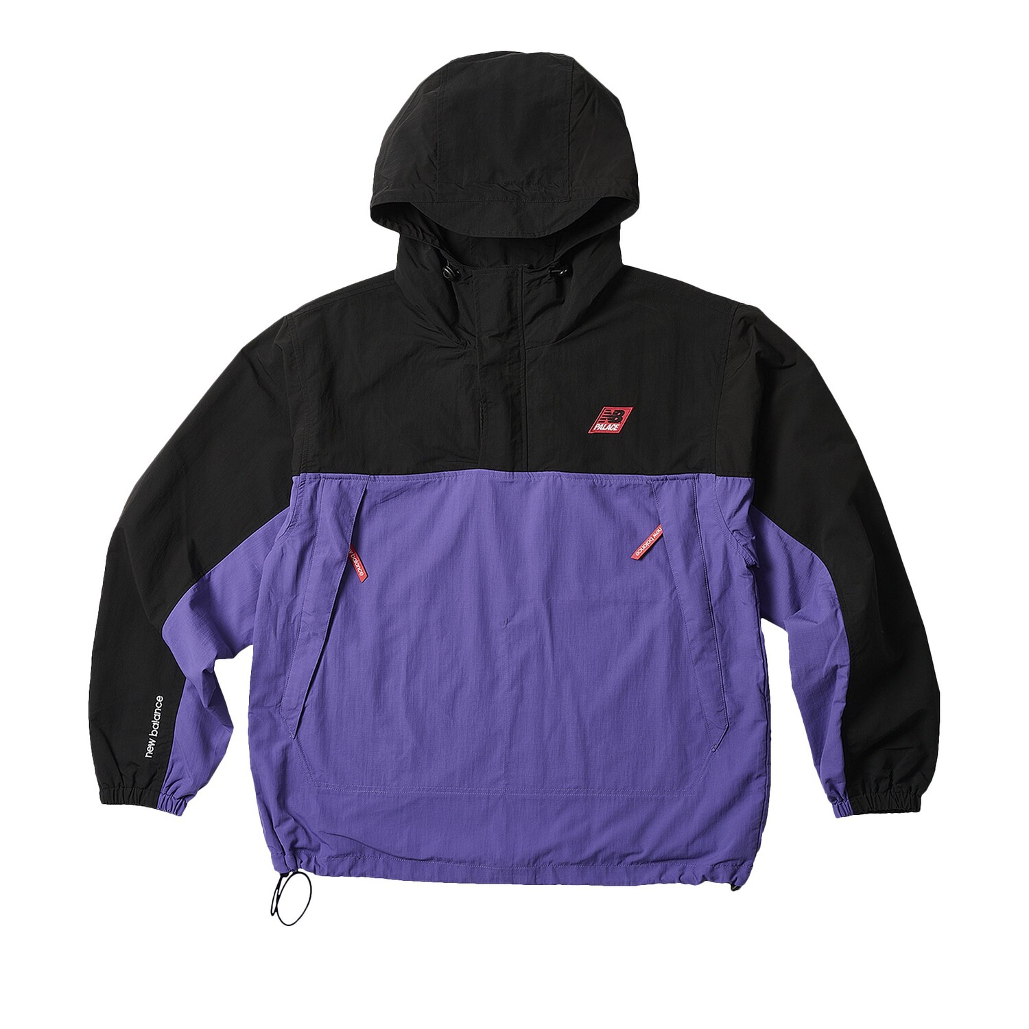 

Куртка Palace x New Balance Pop Over Shell, цвет Черный/Фиолетовый