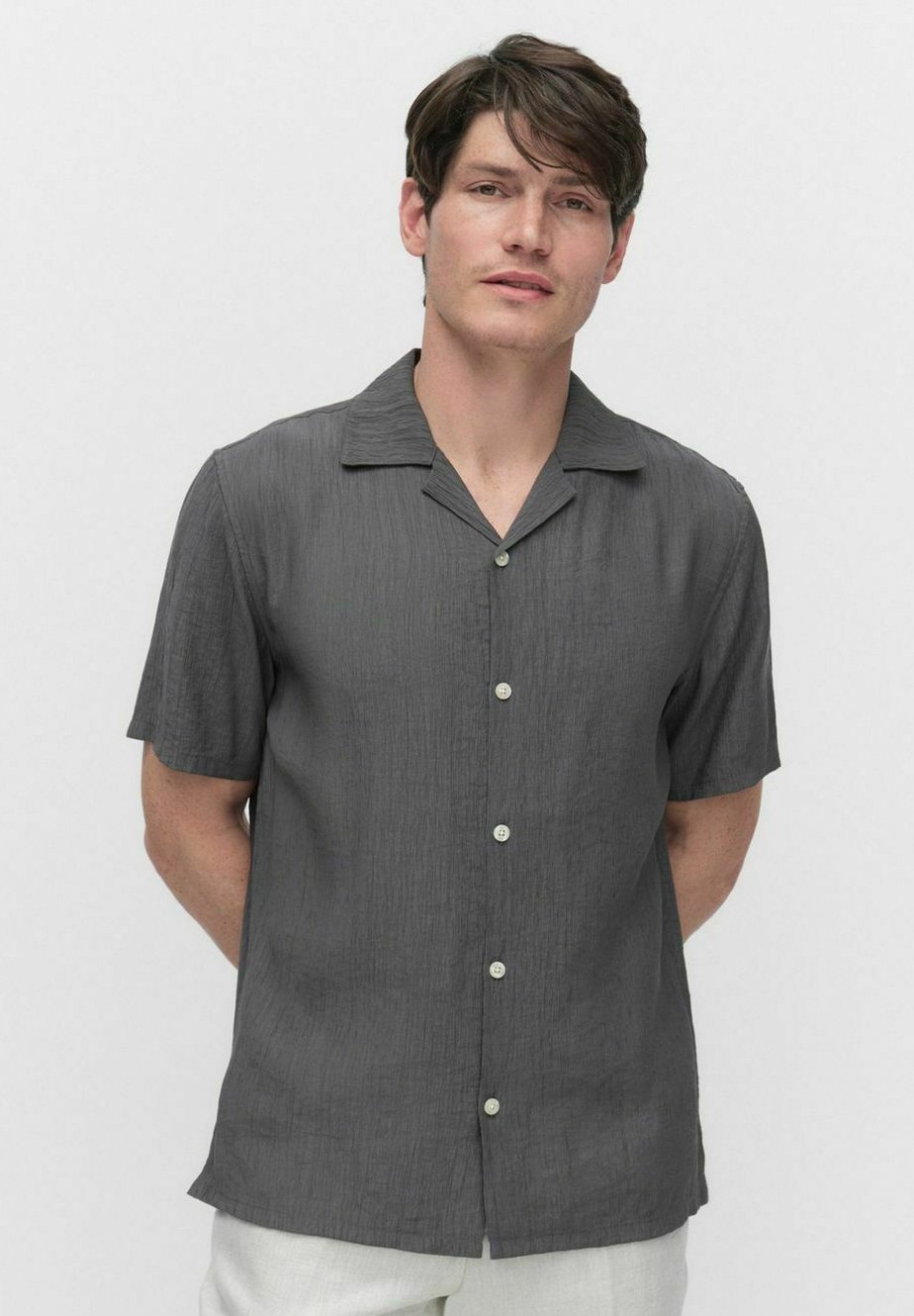 

Рубашка LUC CRINKLE SHORT SLEEVED Bläck, темно-серый