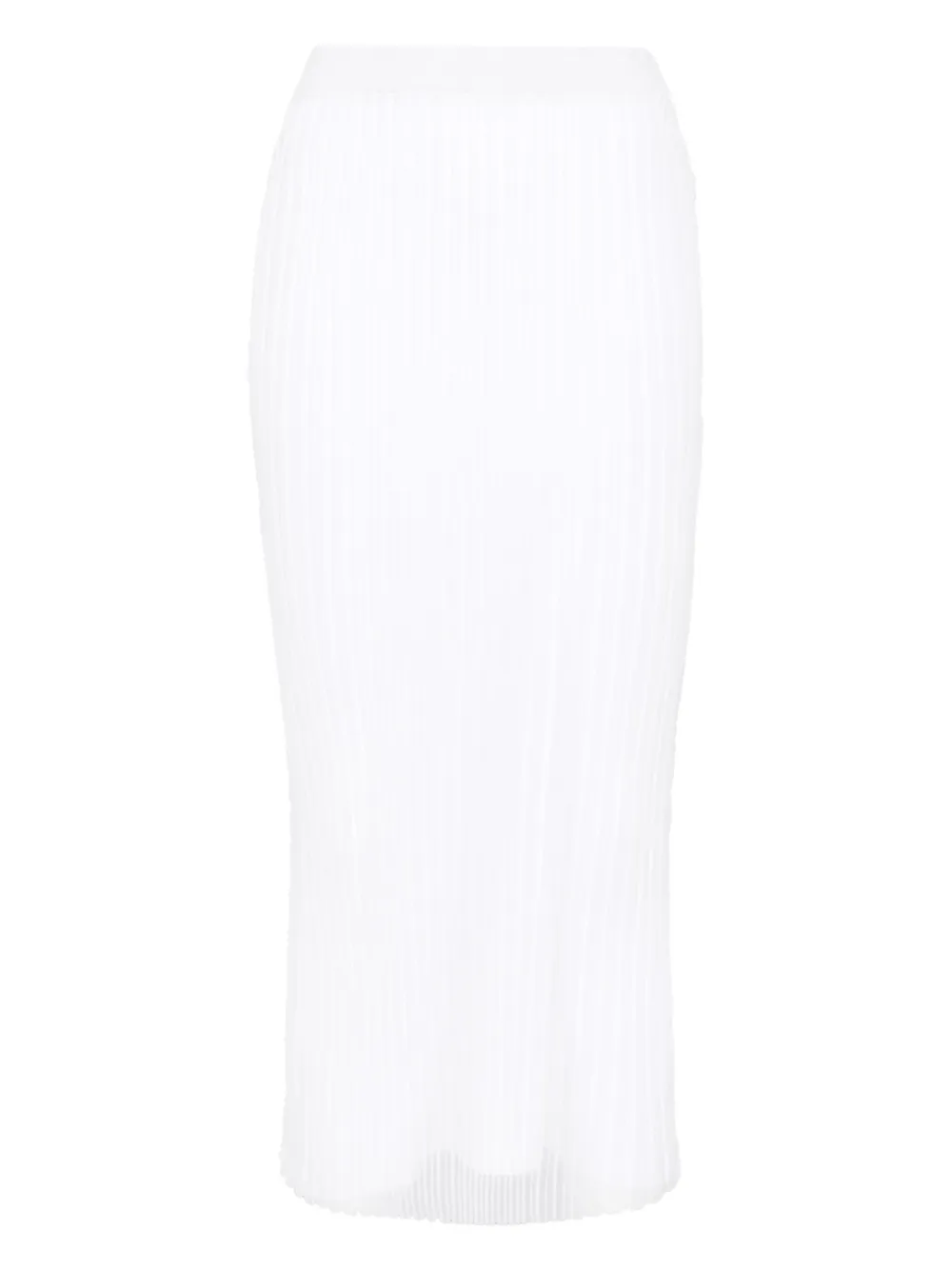 

Юбка миди в рубчик SPORTMAX, белый