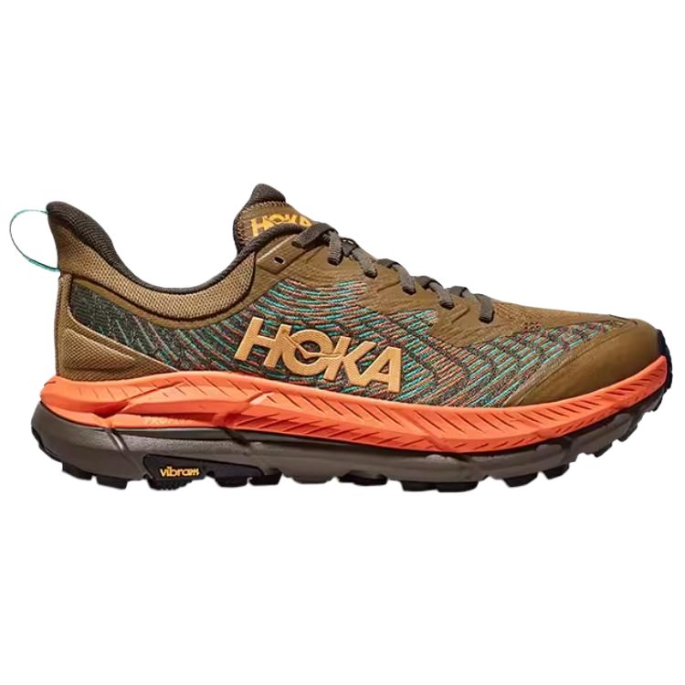 HOKA ONE ONE Мужские противоскользящие кроссовки Mafate Speed 4 для трейлраннинга с низким верхом цвета тыквы, цвет Pumpkin — фото 2