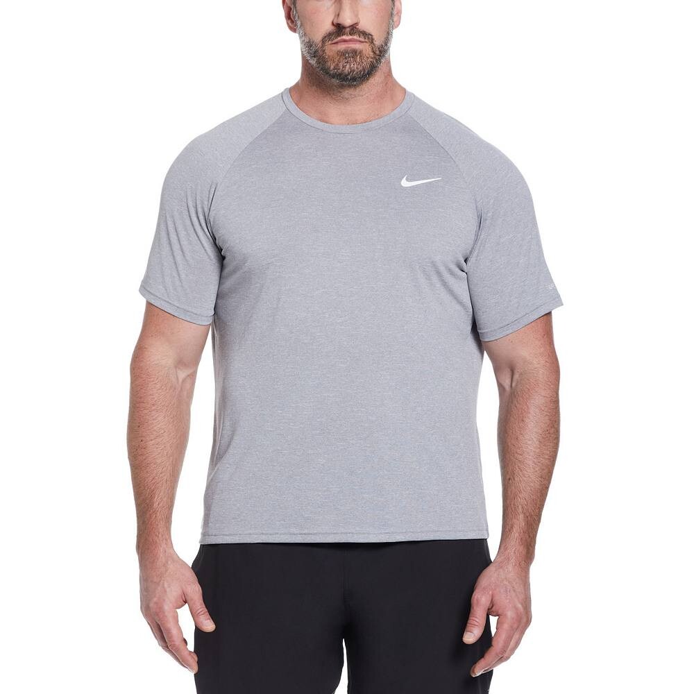 

Топ для плавания Big & Tall Nike Dri-FIT UPF 40+ с подогревом Hydroguard, цвет Particle Grey