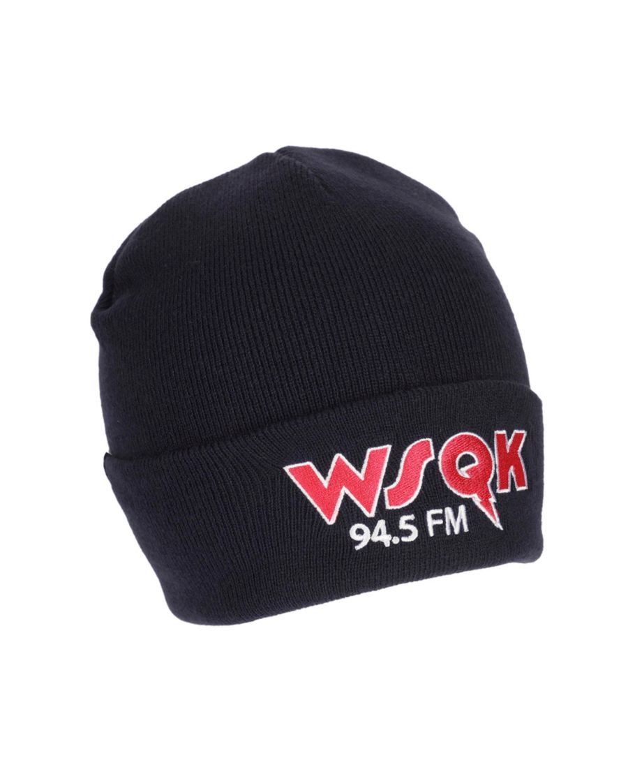 

Мужская шапка-бини WSQK с вышивкой, темно-синяя, из акриловой пряжи, со стандартным манжетом Stranger Things, Stranger things wsqk