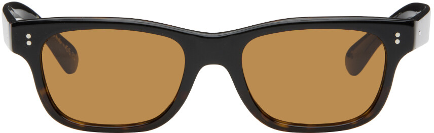 

Черные солнцезащитные очки Rosson Oliver Peoples, Black/Cognac