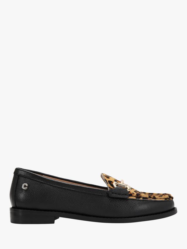 Слипоны из кожи с леопардовым принтом Carvela, Black/Multi