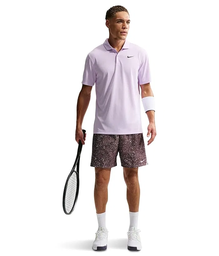 Шорты Dri-FIT Victory 7" All Over Print Nike, Tattoo/Platinum Violet/White — фото 2