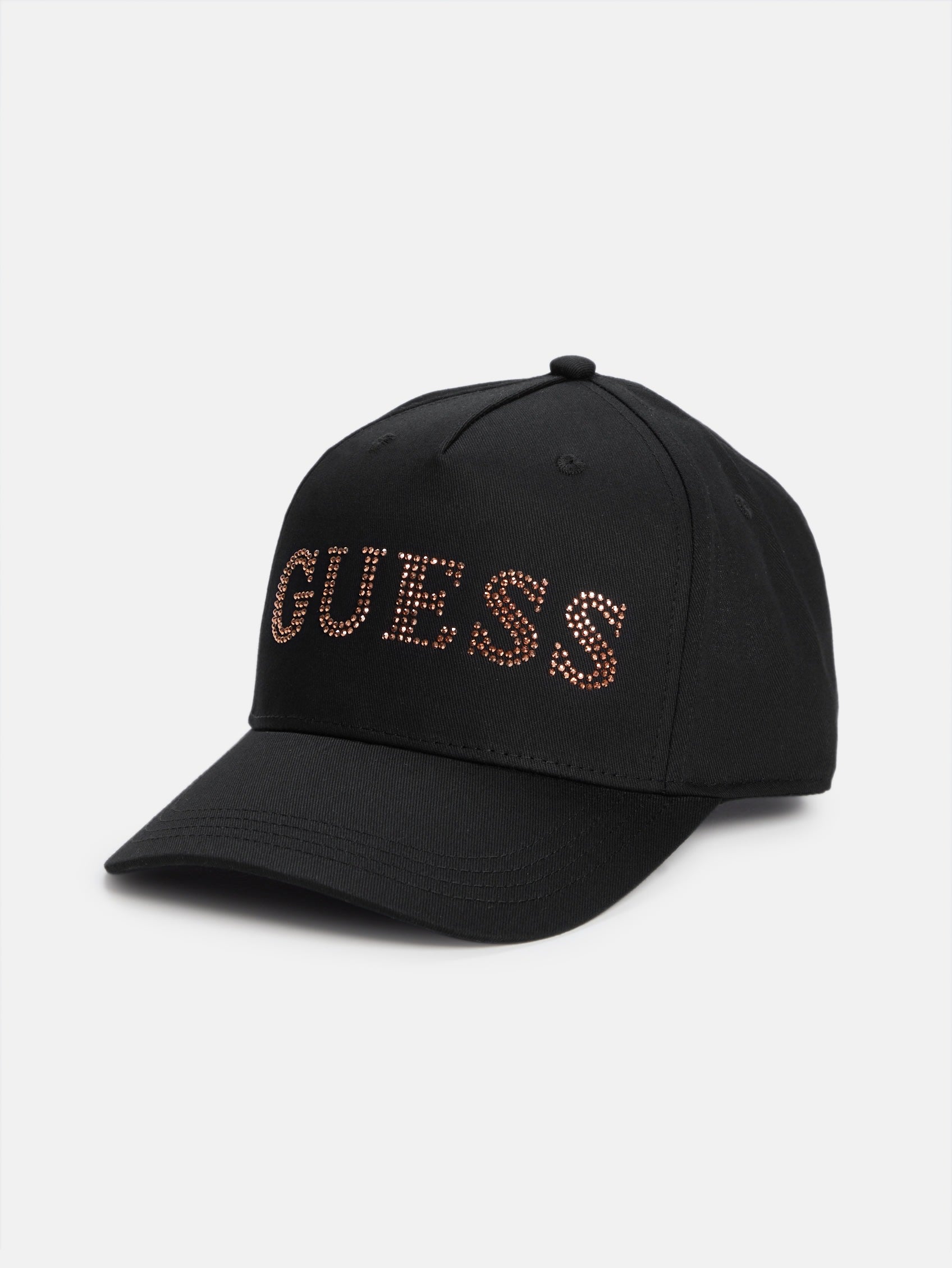 

Бейсболка с логотипом из страз Guess Factory, розовый