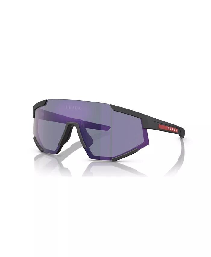 

Мужские солнцезащитные очки зеркальные PS 04WS PRADA LINEA ROSSA, черный