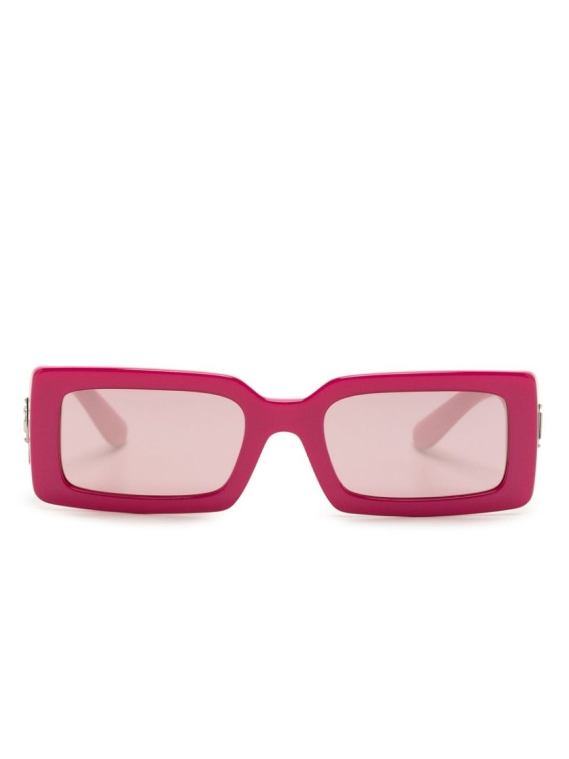 

Dolce & Gabbana Eyewear солнцезащитные очки в прямоугольной оправе, розовый
