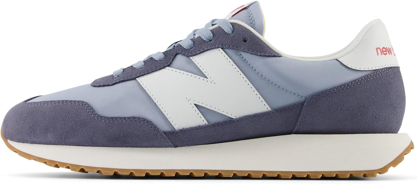 Мужские кроссовки для бега по шоссе New Balance 237 V1 Classic, Light Arctic Grey/Dark Arctic Grey/White — фото 3