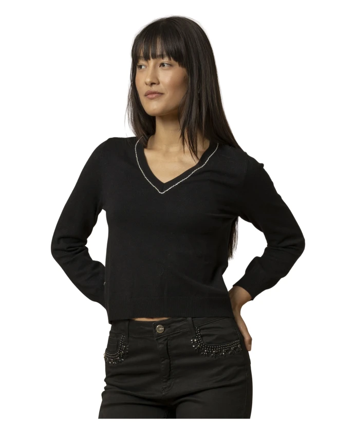 

Толстовка с V-образным вырезом и длинными рукавами Kocca, черный