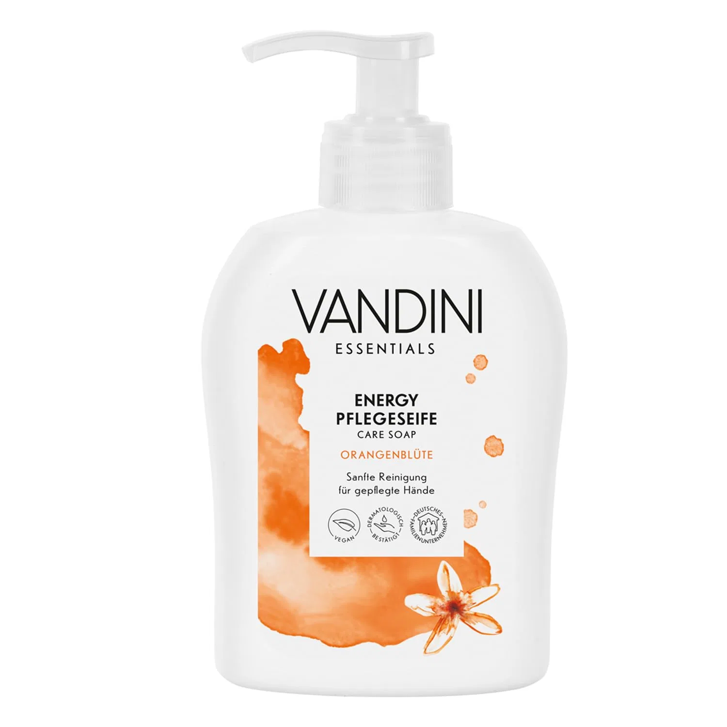 Жидкое мыло VANDINI Energy с ароматом апельсинового цвета, 300 мл Vandini, Soap Dispenser