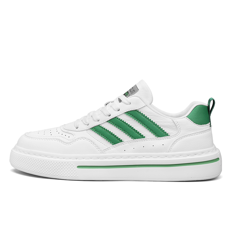 

M.M Party Мужские повседневные кроссовки низкие бело-зеленые, цвет White Green
